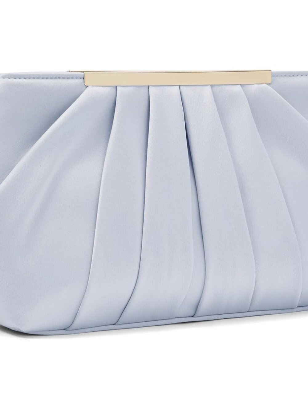 Clutch Purses for Women Satin Evening Bag Elegant Pleated Formal Handbag Simple